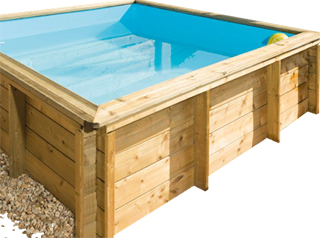 Image Piscine bois hors-sol BWT myPOOL Tropic Junior 2x2x0.64m