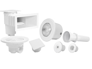 Image Kit de pieces a sceller AQUALUX pour piscine enterree 7x3 liner
