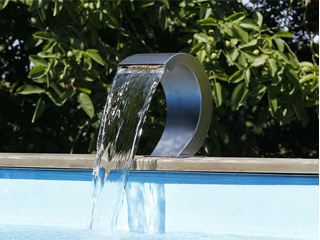 Image Cascade piscine Mamba S LED INOX