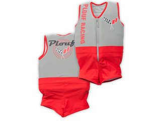Image Maillot de bain flottant enfant PLOUF Flash Rouge garcon 3 ans (15/17kg)