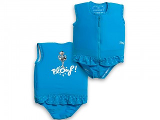 Image Maillot de bain flottant enfant PLOUF Carla Pois Turquoise fille 5 ans (19/21kg)