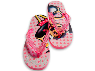 Image Sandales de bain fille PLOUF roses pointure 27/28