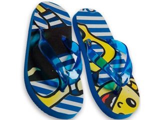 Image Sandales de bain garcon PLOUF bleues pointure 27/28