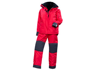 Image Veste et salopette de quart flottante Rouges PLOUF pour femme Taille L