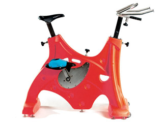 Image HEXABIKE PREMIUM velo de piscine rouge HEXAGONE