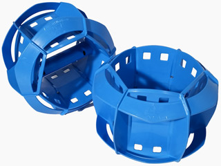 Image Paire de bracelets bleu 3D AQUASTRENGHT Hexagone