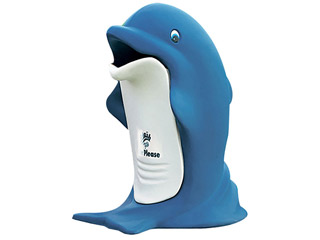 Image Poubelle HEXAGONE piscine publique 100 litres Willy le Dauphin