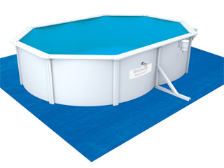 Bestway - Couverture solaire Bestway Ovale Hydrium 4,90 x 3,50m pour piscine ovale 5,00 x 3,60 x 1,20m