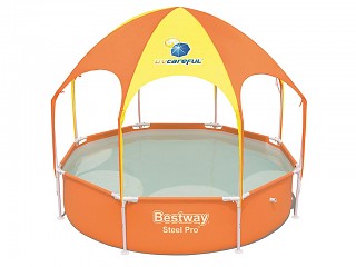 Bestway - Piscine hors-sol enfant autoportante Bestway SPLASH IN SHADE PLAY POOL ronde 244 x 51 cm