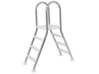 Image echelle Inox FLEXINOX piscine hors-sol max 1.25m 4x4 marches