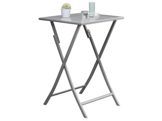 Image Table bar haute pliante MARIUS en aluminium Gris metal