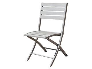 Image Chaise pliante MARIUS en aluminium Gris metal