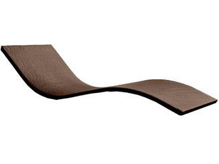 Image Bain de soleil CANCUN resine tressee Chocolat