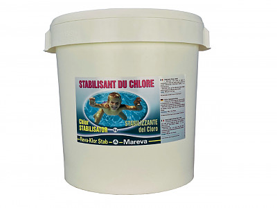 Image Stabilisant chlore piscine REVA-KLOR STAB seau 25kg