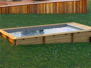 Piscines en bois octogonales BWT myPOOL