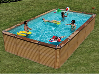 Kit piscine hors-sol AZTECK rectangulaire 2.44 x 4.95m