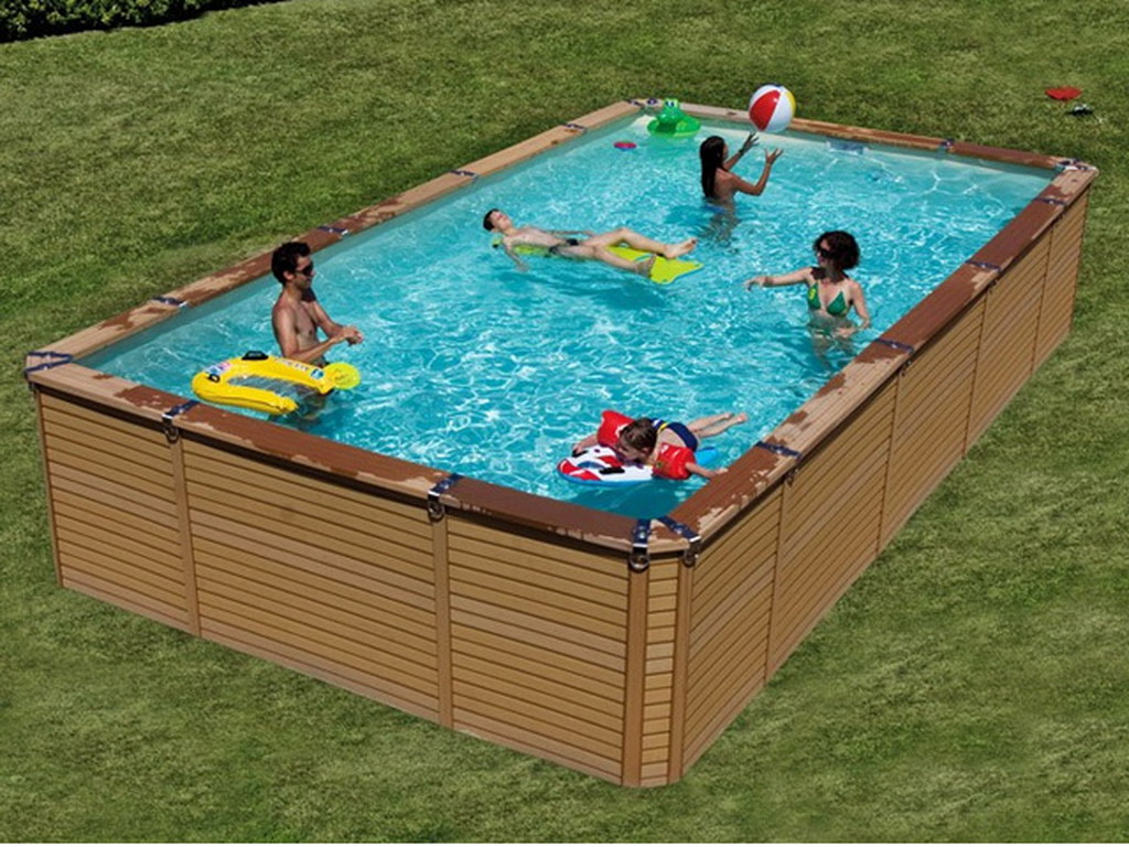 Kit piscine hors-sol AZTECK rectangulaire 3.65 x 8.50m
