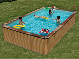 Image Kit piscine hors-sol AZTECK rectangulaire 4.00 x 5.60m