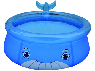 Image Piscine enfant gonflable baleine bleue 175 X H62cm