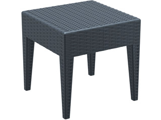 Image Table Prosolis BRAVA resine tressee Gris anthracite