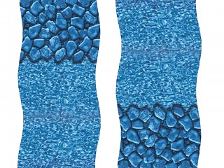 Image Liner overlap BOULDER piscine hors-sol ovale 4.57x9.14m