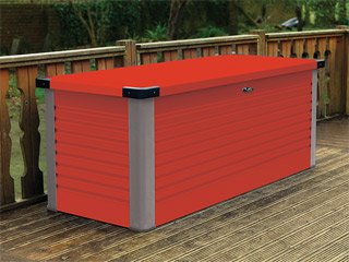 Image Coffre de rangement Trimetals PATIO BOX Rouge 1m²