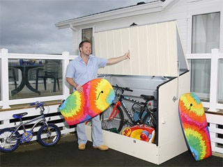 Image Abri a velos BICYCLE STORE Trimetals Creme 1,74m²