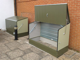 Image Abri a velos BICYCLE STORE Trimetals Vert bicolore 1,74m²