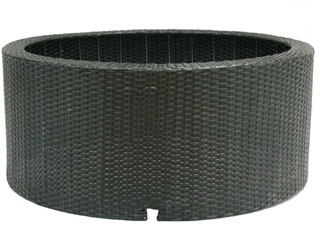 Image Decowall WICKER I noir Ubbink pour bassin fontaine de jardin Ø68cm
