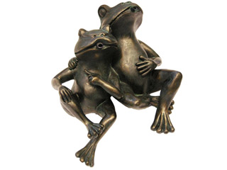 Image Gargouille de jardin COUPLE de GRENOUILLES Ubbink H22 cm