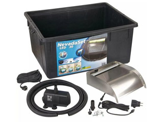 Image SET cascade design NEVADA 30 LED + pompe Ubbink