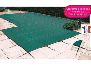 Image Couverture d'hivernage filtrante piscine WALU SAFE LUXE Walter Gris/noir