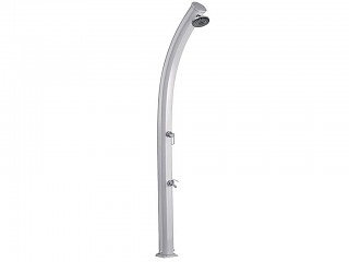 Image Douche solaire aluminium Formidra JOLLY CURVED 33L coloris Inox