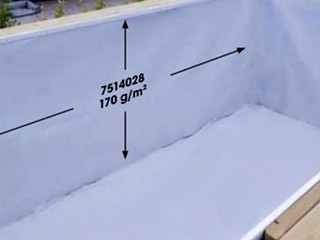Image Feutre de protection parois piscine Ubbink 1,35x11,8m