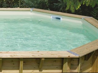 Image Liner piscine hors-sol Ubbink 300x555xH140cm 75/100eme coloris beige
