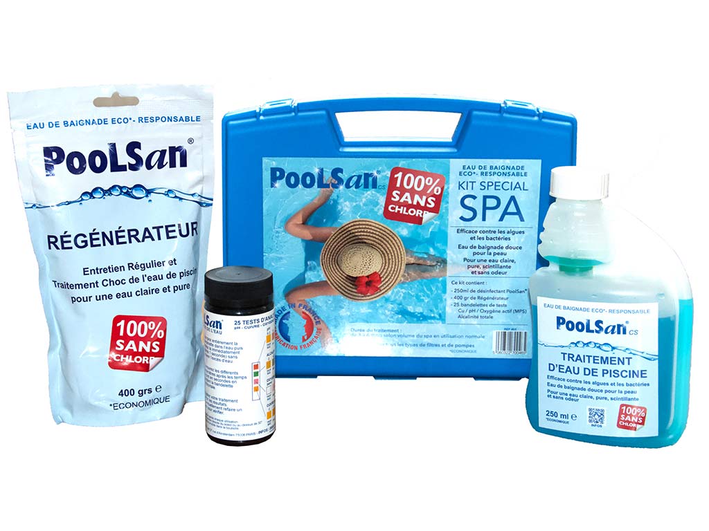 Kit d'entretien complet Poolsan sans chlore pour spa