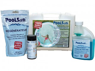 PoolSan - Kit d'entretien complet Poolsan sans chlore piscine hors-sol jusqu'a 20m³