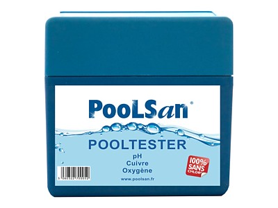 Image Kit analyse eau piscine Pooltester 3 en 1 Poolsan