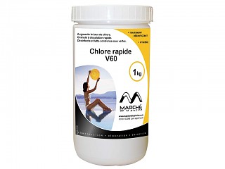 MarchedelaPiscine - Traitement piscine chlore rapide V60 Marchedelapiscine granules pot 1kg