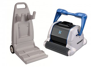 Image Robot piscine electrique Hayward TIGER SHARK QC avec brosses picots et chariot