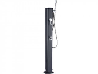 Image Douche solaire aluminium Formidra JOLLY GO 20L avec mitigeur coloris anthracite