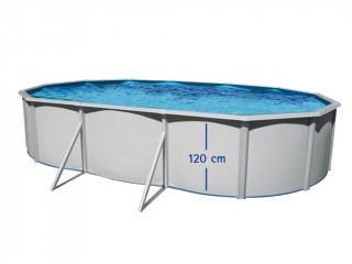 Image Kit piscine hors-sol acier Toi PRESTIGIO 120 Ovale 640x366x120 filtre a sable 8,5m³/h