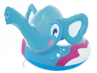 Image Bouee gonflable piscine ELEPHANT bleu arroseur Bestway 61x69 cm