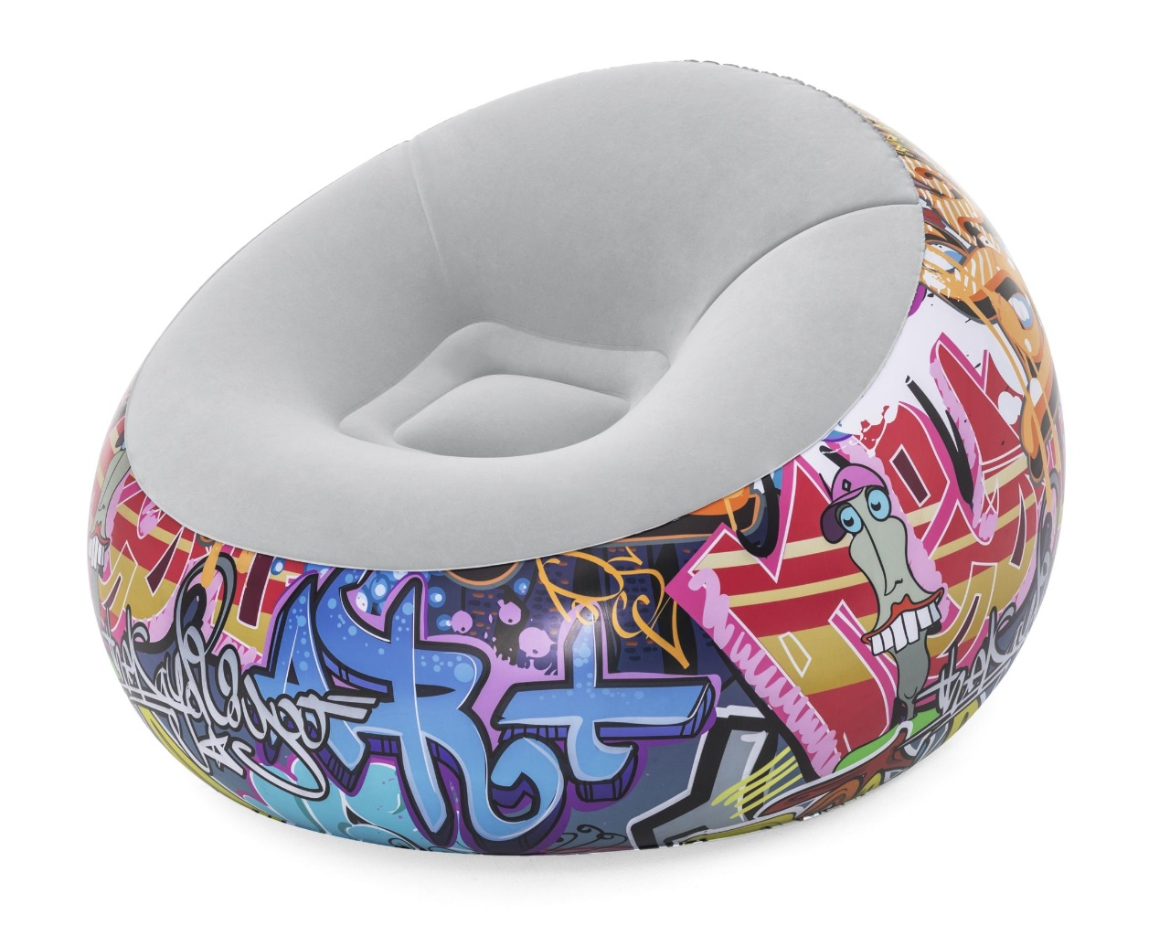 Fauteuil gonflable rond Bestway Graffiti Inflate-a-Chair 112x112x66cm