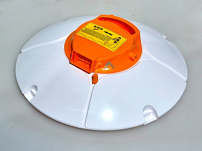 Image Piece detachee Chassis superieur Orange + Tete pivotante robot piscine Bestway Frisbee