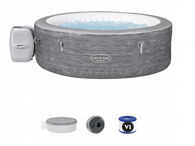 Bestway - Spa gonflable rond BUDAPEST AirJet Bestway Lay-Z-Spa 4 a 6 personnes