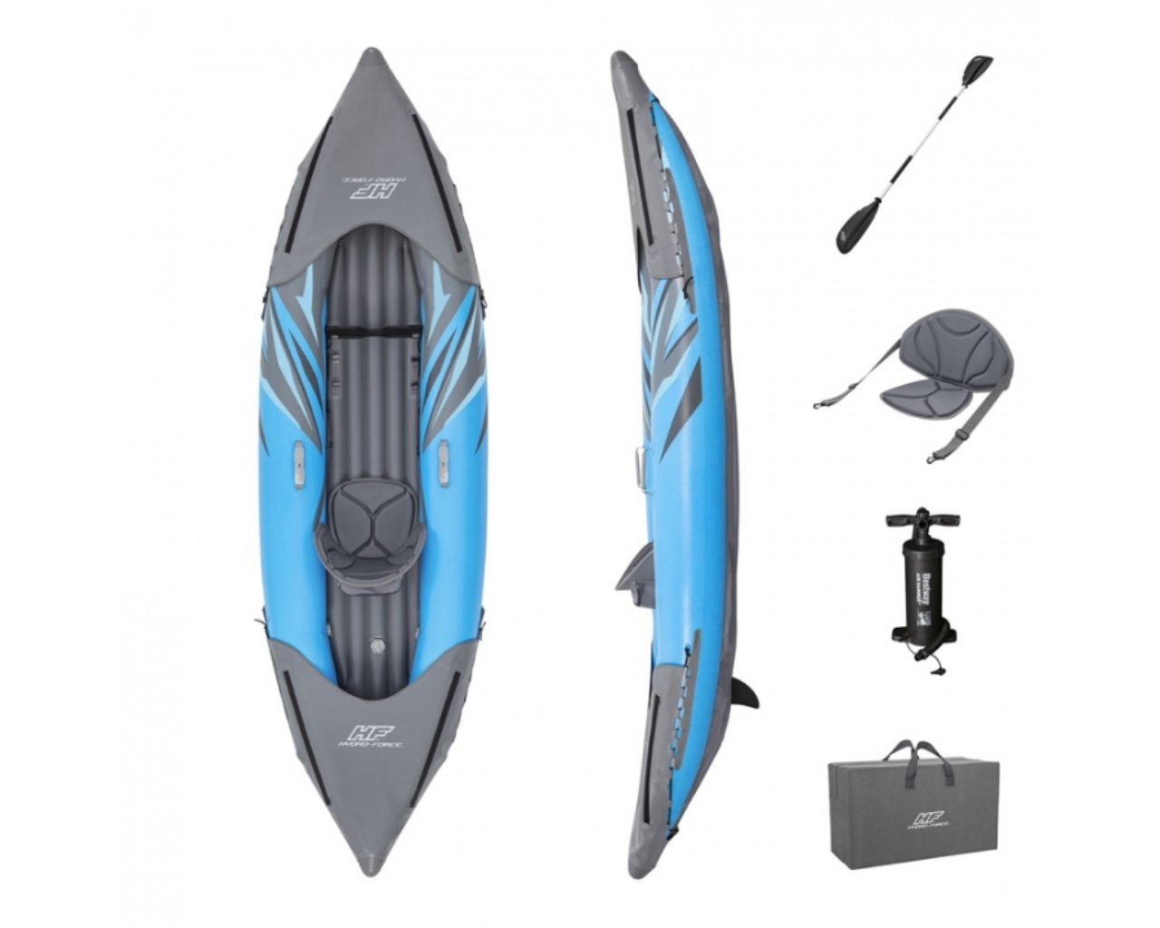 Kayak gonflable 1 place Surge Elite 3,05 m HydroForce