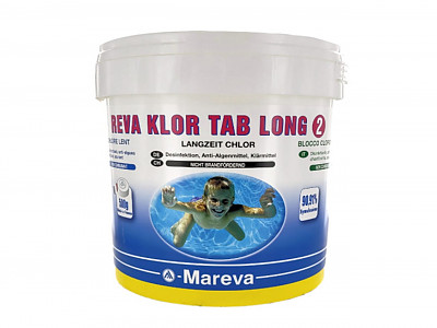 Image Desinfectant longue duree REVA-KLOR TAB LONG galets 500g seau de 5kg
