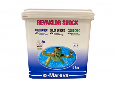 Image Traitement Mareva pastilles de chlore REVAKLOR Shock 20g seau 5kg