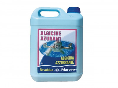 Image Traitement piscine Mareva REVABLUE anti-algues azurant 5L